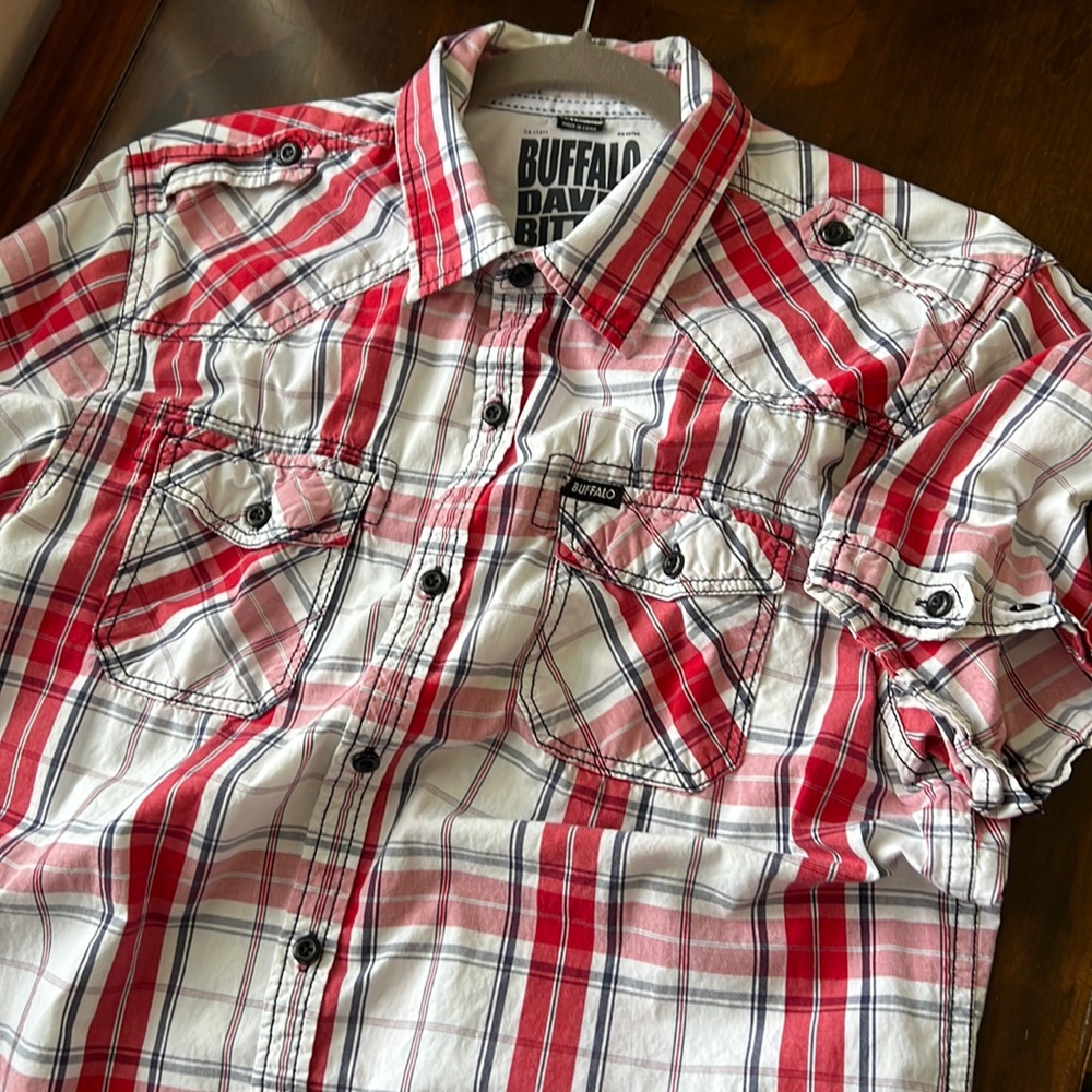 Short sleeve button down with pockets